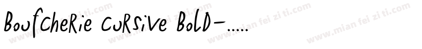 boufcherie cursive bold字体转换